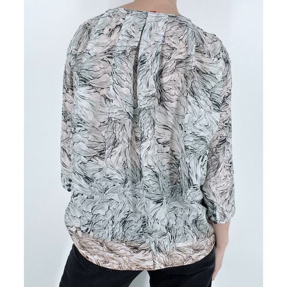 New York & Company Floral Button Down Tunic Top Size XS - Picture 2 of 3